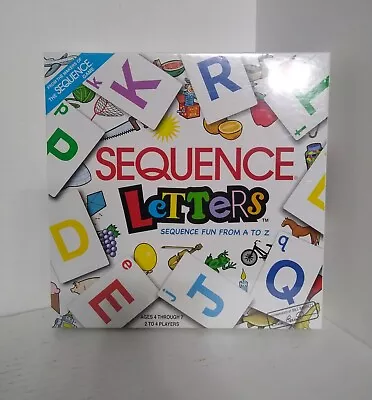 Sequence Letters Board Game 2009 Sequence Fun From A-z Complete Pre-owned Vg • $16