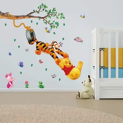 Lovely Disney Winnie The Pooh Wall Sticker Decal Boys Girls Nursery Kids Room • £6.39