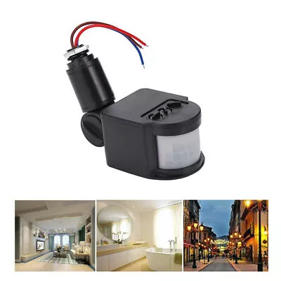 Outdoor 180° LED Security PIR Infrared Motion Sensor Detector Switch Wall Light • $6.99