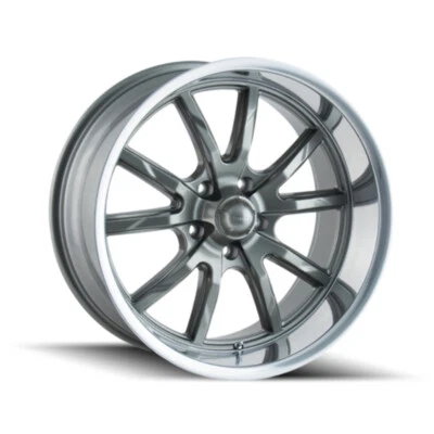 $263.99 • Buy 18  Ridler 650 Grey/Polished Lip Wheel 18x9.5 5x4.5 Truck Rim 0mm