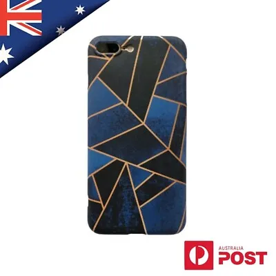 Abstract Blue Marble Stone Slim Case Cover For IPhone SE (2020) 6 7 8 Plus • $6.99