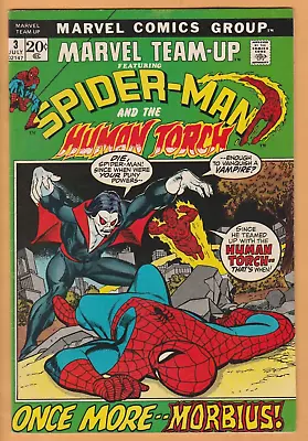 Marvel Team-Up #3 - Spider-Man - Human Torch - 3rd Morbius - VF • $34.95