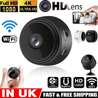Mini WiFi IP Camera 1080P HD Motion Sensor Home Office Surveillance Small Camera • £7.49