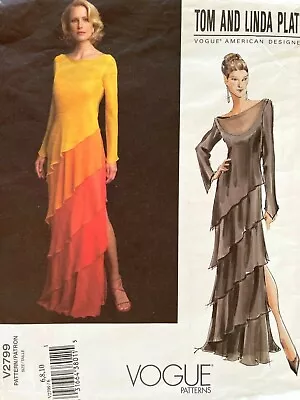 VOGUE Misses' Dress Tom And Linda Platt Pattern V2799 Size 6-10 UNCUT • $34.99