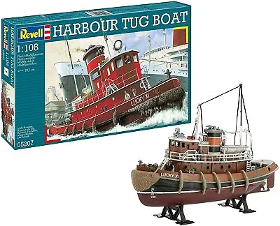 Revell Harbour Tug Boat Model Kit Beautifully Detailed Deck And Bridge • $45.35