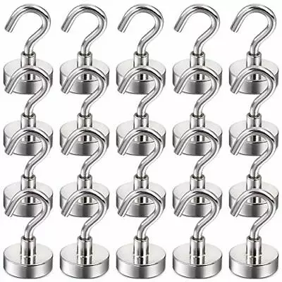 DIYMAG 28 Pack Magnetic Hooks Facilitate Hook For  Assorted Number Of Itemss  • $11.01