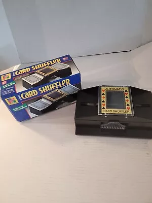 Vintage PAVILION AUTOMATIC CARD SHUFFLER 1 OR 2 DECKS Great Working Shape W/box • $9.50