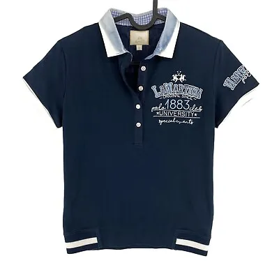 LA MARTINA Navy Blue Pique Stretch Polo Shirt Size 1 / XS • $24.10