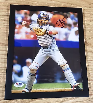 Mike Piazza Autographed 8x10 Framed Photo Los Angeles Dodgers PSA / COA MINT • $50