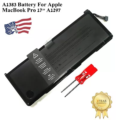 OEM A1383 Battery For Apple MacBook Pro 17  A1297 MD311/A MC725/A 020-7149-A • $38