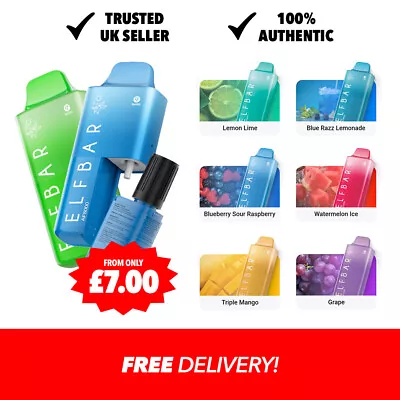 Elf Bar AF5000 Rechargeable Vape| E-Cig  | 5000 Puffs| 5 For Under £35 |Vape Kit • £9.99