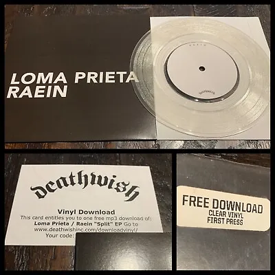 $35 • Buy LOMA PRIETA / RAEIN 7  Clear Vinyl 300 DL-beau Navire Punch La Quiete Saetia