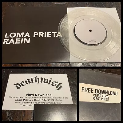 LOMA PRIETA / RAEIN 7  Clear Vinyl 300-La Quiete Converge Birds In Row Saetia • $30