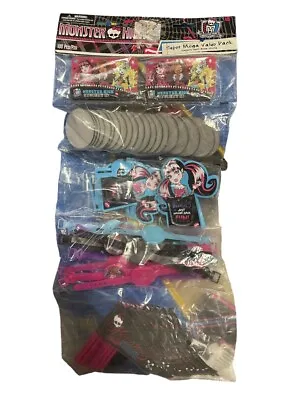 Monster High Super Mega Value Pack Party Supplies Favors Gifts NEW Plus Napkins • $18