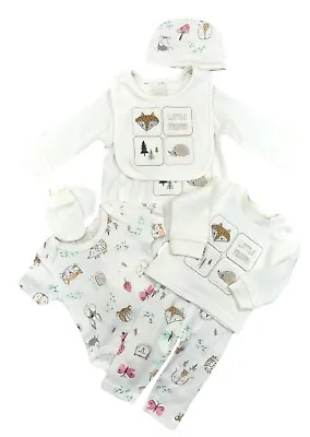Babies Bebe Bonito 8 Piece Gift Set Layette Gift Bagged Boys Girls Unisex • £12.50