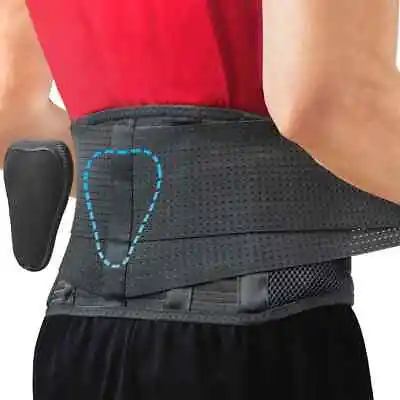 Breathable Mesh Back Support Brace | Abdominal Support Belt For Lower Back Pain • £17.95