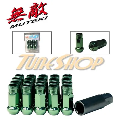 Muteki Sr48 Wheels Lug Nut 12x1.25 1.25 Acorn Rim Extended Open End Dark Green S • $54.95