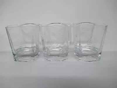 Jack Daniel's No 7 Embossed Square Rock Glasses X 3. • $28