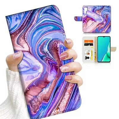 ( For Huawei P30 Pro ) Wallet Flip Case Cover AJ24168 Abstract • $12.99