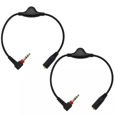 2PCS 3.5Mm Male To Female Audio Extension Cables Headphone/Speaker Volume Contro • $15.12