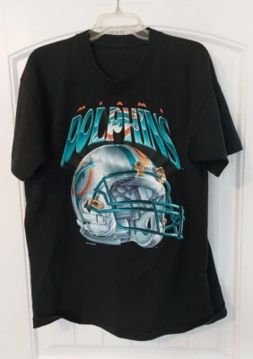$9.99 • Buy Vintage NFL Miami Dolphins L 100% Cotton T-shirt
