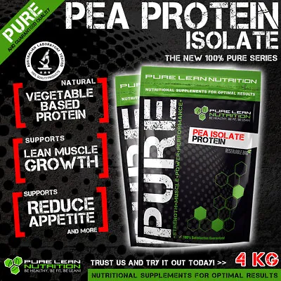 4kg Pea Protein Isolate Vegan Vegetarian Alternative To Whey Protein Wpi Wpc • $80