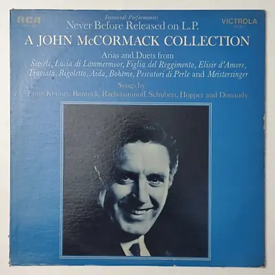 A John McCormack Collection Vinyl LP Record RCA Victrola VIC-1393 Tested Works • $4.99