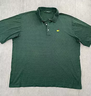 Masters Augusta Shirt Adult Extra Large Green Polo Bobby Jones Golf Logo Mens XL • $35.96