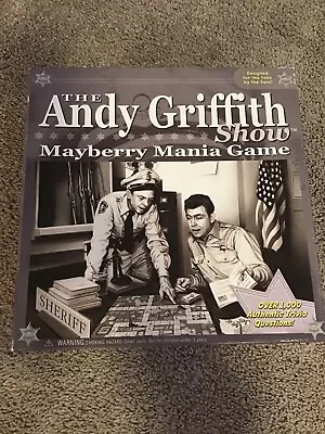 Andy Griffith Show Mayberry Mania Game Vintage 2002 TV Land Barney Fife Sheriff • $5