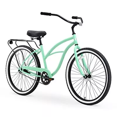 Around The Block Women's Beach Cruiser Bike Hybrid Bicycle With Rear Rack • $397