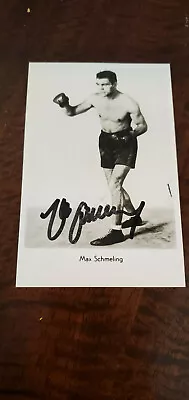 Max Schmeling Signed Auto Photo Heavyweight Champion Boxing Boxer Germany Hof • $39.99