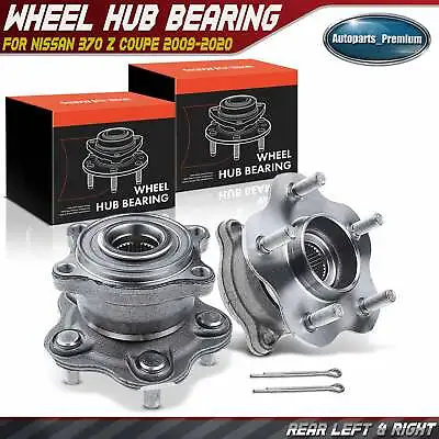 Rear LH & RH Wheel Hub Bearing Assembly For Infiniti FX35 G35 M56 Nissan 370Z • $69.98