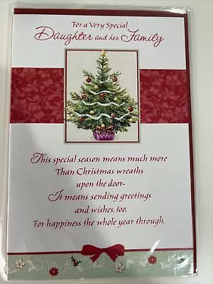 Daughter And Family Christmas Card • £2.35