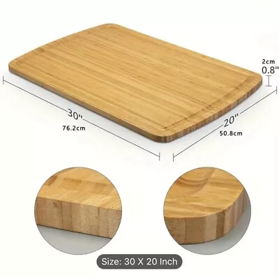 20*30in Chopping Board Bamboo Cutting Board Butcher Block Cheese Charcuterie • $32.99