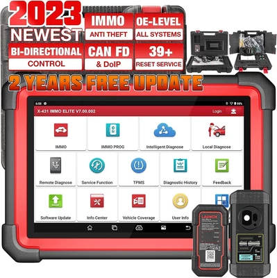 $1139 • Buy 2023 LAUNCH X431 IMMO Elite Auto Key Programmer OBD2 Diagnostic Tool All System