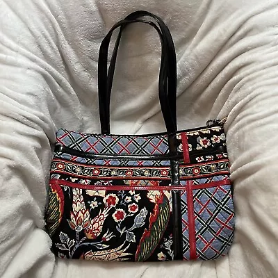 Vera Bradley Tote Purse Versailles Zipper Closure Crossroads Paten Leather • $19.99