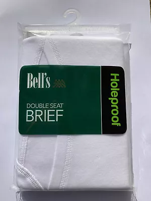 Bell's Holeproof Double Seat Briefs White Size 105cm (24) Underwear Jocks M1788 • $19.90