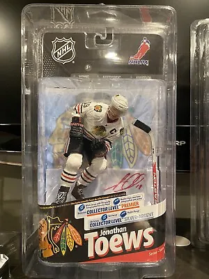 Jonathan Toews Signed Mcfarlane Premier Collector Level NHL Series 24 Blackhawks • $999.99