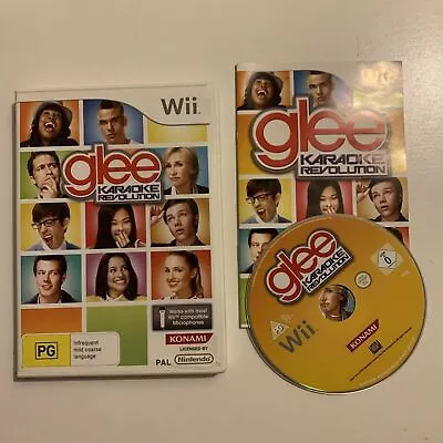 GLEE Karaoke Revolution ~ Nintendo Wii Complete Game With Manual PAL • $17.95