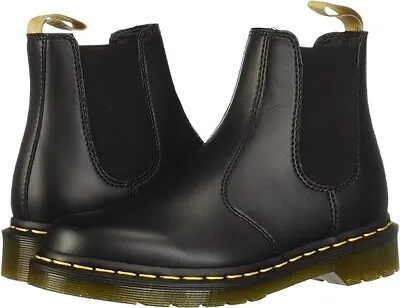 Dr. Martens Boots Women's Size 7 Chelsea Boot Vegan 2976 Black Felix Rub Off • $79