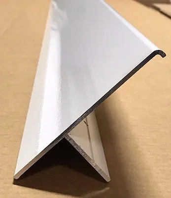 92  White Aluminum Off Set T Molding Slide Out Box Trim  4 1/2  X 1 1/2  RV-545 • $49.95