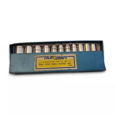 TrueCraft GM111C 11 PC Deep Wall Socket Set 1/4 Inch • $24.99