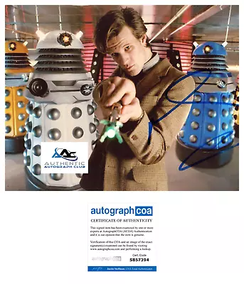 MATT SMITH AUTOGRAPH SIGNED 8x10 PHOTO DR DOCTOR WHO ACOA • $249.99