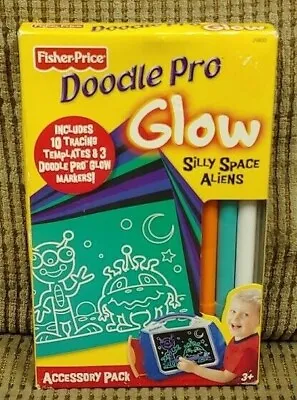 Fisher Price Brand Doodle Pro Accessory Pack Glow Silly Space Aliens NEW Sealed • $19.95