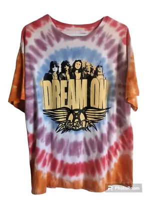 Aerosmith Dream On Tie Dye T Shirt L • $35