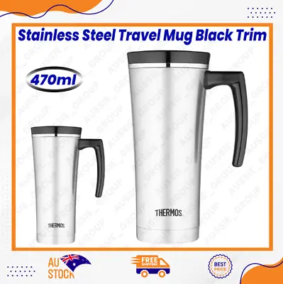 $49.99 • Buy Thermos Sipp Vacuum Insulated Stainless Steel Travel Mug, 470ml, Black Trim