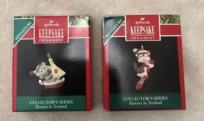 Hallmark Keepsake Miniature Ornaments Collector’s Series (1990 & 1992) Set Of 2 • $12.88