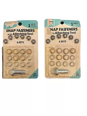 2 Vintage Sewing Dyno Snap Fasteners Decorative Pink Grommets • $10.89
