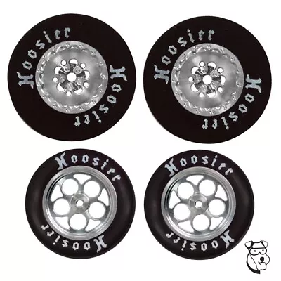 8767 1/24 DELTA Drag Racing Tire SET 1-3/16  X 400  Wide Silver - MID AMERICA • $60