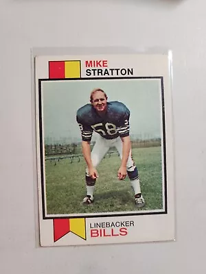 1973 Topps Football # 388 Mike Stratton- Buffalo Bills • $1.75